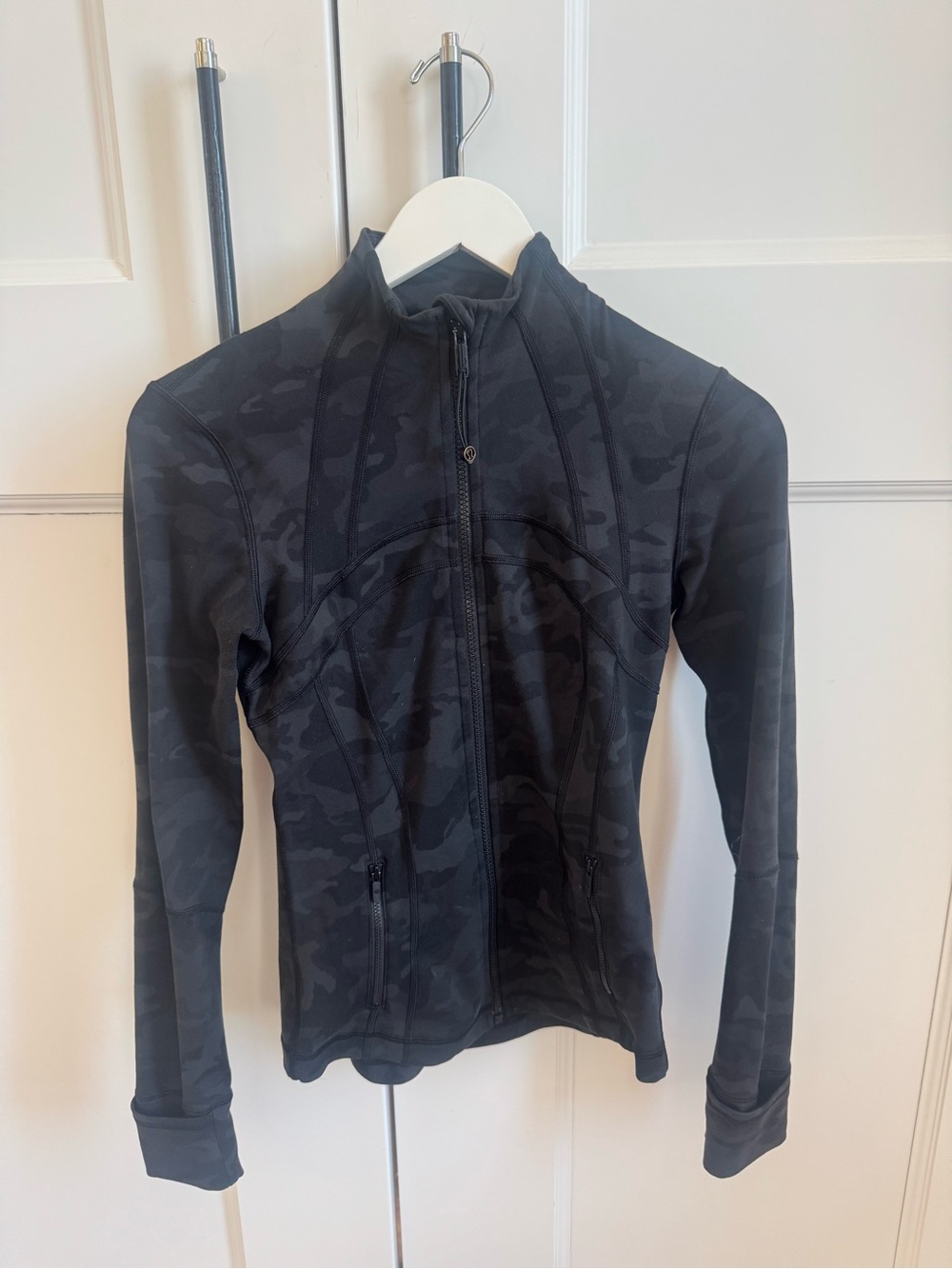 lululemon athletica Black Camouflage Performance Zip Jacket
